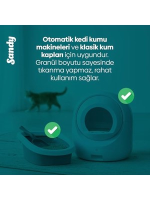 Larskas Okyanus Esintisi Kedi Kumu, 10 kg Doğal ve Temiz