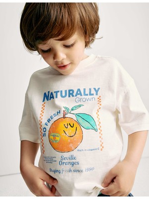 Marks & Spencer Pamuk Karışımlı T-Shirt (2-8 Yaş)