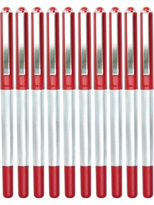 Larskas Uniball Eye Mikro Pilot Kalem, 10 Adet, 0.5 Mm, Kırmızı
