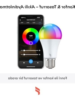 Larskas Akıllı LED Ampul, 9W, 16.7 Milyon Renk Seçeneği, Sesle Kontrol