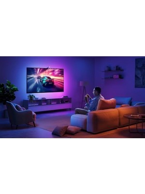 Larskas Tv Arkası LED Şerit Aydınlatma - Renk Senkronizasyonu, 75-85 Inç Tv'ler Için