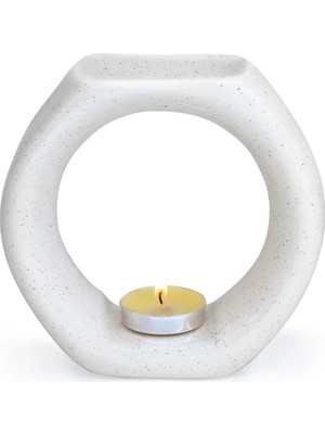 Matmel Deco Aisa Seramik Buhurdanlık - Krem - 12.5 cm