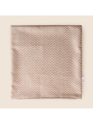 Matmel Soft Herringbone Kırlent Kılıfı - Vizon - 40X40 cm