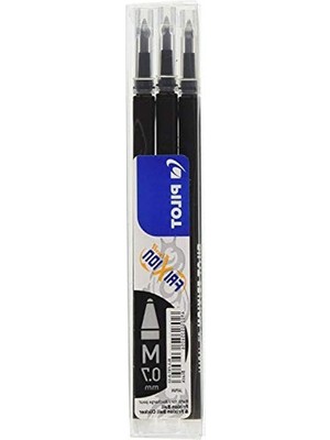 Larskas 0.7 mm Siyah Frixion Ball Kalem Yedeği, 3'lü Set