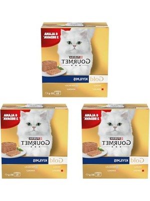Larskas Kıyılmış Somonlu Yaş Kedi Maması Multipack 85 gr (3 Paket)