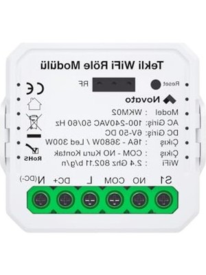 Larskas Tuya ve Smart Life Uyumlu Wifi Kuru Kontak Modülü