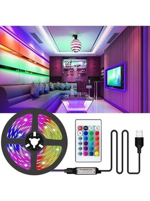 Larskas 3 Metre Uzunlu Kumandalı Rgb Şerit LED Seti, Enerji Sınıfı A++