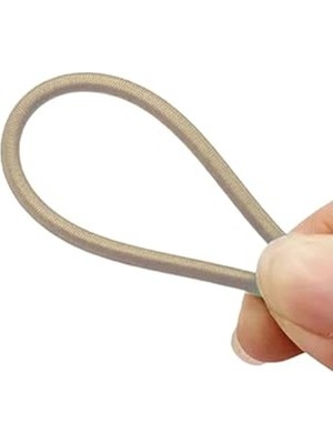 Larskas Bej Renk Yuvarlak Lastik - 5 Metre Uzunluk ve 2 mm Kalınlık