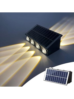 Larskas 20W Güneş Enerjili Bahçe Duvar Lambası, Su Geçirmez ve Dekoratif