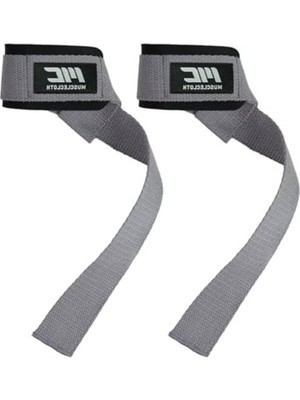 Larskas Gri Renkli Padded Lifting Straps, Güçlü Destek
