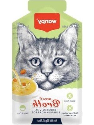 Larskas Bal Kabağı ve Havuçlu Tavuk Eti Çorbası, 50 G Kediler Için