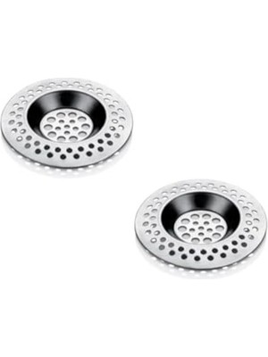 Larskas Paslanmaz Metal Lavabo Süzgeci, Tıkanma Önleyici ve Dayanıklı Yapı