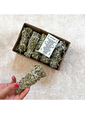 Larskas 5 Adet Organik Adaçayı Tütsüsü, Enerji ve Arınma Için Doğal Koku Seti
