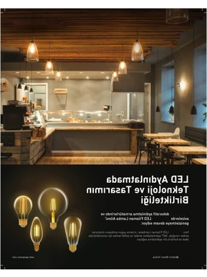 Larskas E14 4W LED Lamba - Sarı Işık 360LM 2000K