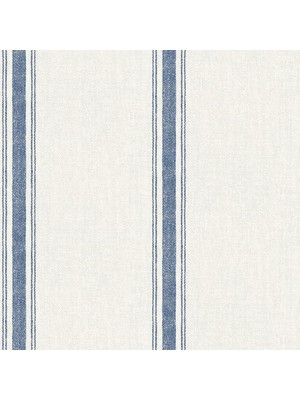 Karahanbey Chesapeake 3115-12462 Linette Mavi Kumaş Çizgili Duvar Kağıdı