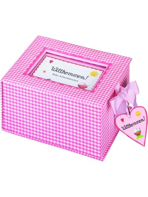 Karahanbey Baby-Schatzkästchen "willkommen!" (Rosa)
