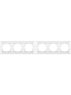 Karahanbey Viko 90979003 Merıdıan Beyaz Üçlü Çerçeve (2 Paketi)