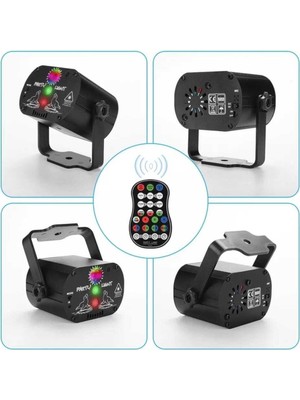 Empressco Renkli Rgb Disko LED Işık, Kablosuz Denetim, Sahne ve Parti Işıkları