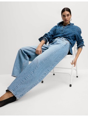 Marks & Spencer Orta Bel Barrel Paça Jean