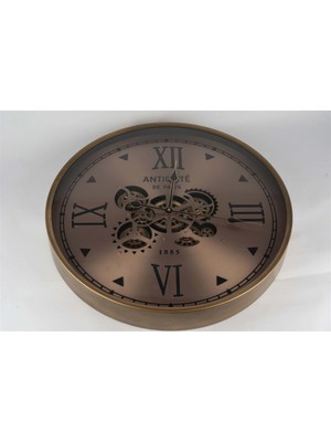 Mikasa Moor Bronz Yuvarlak Duvar Saati 60X8CM