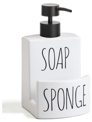 Larskas Banyo Mutfak Sıvı Katı Sabunluk Beyaz