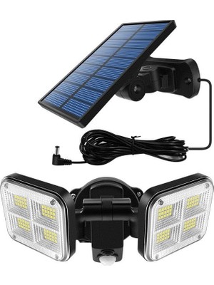 Larskas Upway Güneş Enerjili 120 LED Şarjlı Hareket Sensörlü 500 Lümen Solar Aydınlatma Lamba