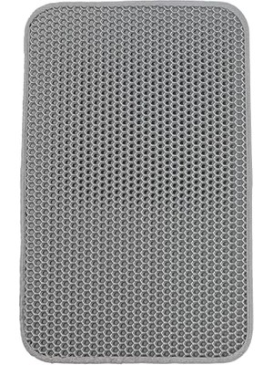 Larskas Ubpet Elekli ve Hazneli Kedi Kumu Paspası 54*45 cm – Çift Katmanlı Petek Yapısıyla Kumu Süzer, Kaydırmaz Alt Yüzey, Sabitlenebilen Özel Tasarım, Patileri Rahatça Temizler, Hijyenik, Kolay Yıkanabilir