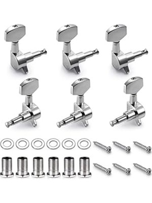 Larskas Fluid MHA10 Akustik Gitar Burgusu 3+3 Set + Vida Somun Pul