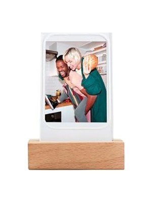 Larskas Instax Mini LED Işıklı Ahşap Fotoğraf Çerçevesi