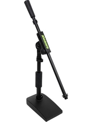 Larskas Shure By  Tek Bölümlü Bomlu Kompakt, Düşük Profilli Mikrofon Standı; (Sh-Desktop2)