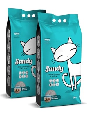Larskas Sandy Okyanus Esintisi Kokulu Topaklanan Kedi Kumu 2X10KG