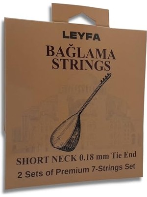 Larskas Kısa Sap Bağlama Teli Saz 2'li Set