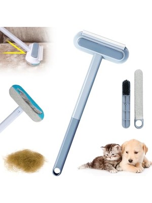 Larskas 4’ü 1 Arada Kedi Köpek Tüy Toplama Fırçası 1’li Set – Cam, Koltuk, Halı ve Kumaş Yüzeyler Için Çok Yüzeyli Temizlik Aparatı – Evcil Hayvan Tüy Temizleyici Ergonomik Fırça