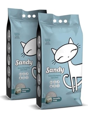 Larskas Sandy Marsilya Sabunu Kokulu Topaklanan Kedi Kumu 2X10KG