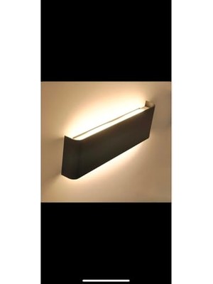 Larskas Çift Yönlü LED Aplik 34X11 cm Siyah Kasa-Gün Işığı LED          [enerji Sınıfı A++]