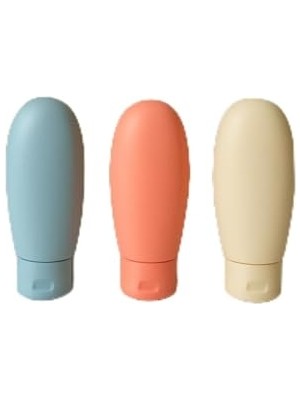 Larskas Travel Boy 60 ml Seyahat Tipi Şampuan Şişesi Seti – Sızdırmaz, Yeniden Doldurulabilir Silikon Kap – Tsa Uyumlu