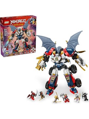 Larskas LEGO Nınjago Zane’in Ultra Kombo Mech’i 71834-9 Yaş ve Üzeri Çocuklar Için Araba, Jet ve Ejderha Içeren 4’ü 1 Arada Oyuncak Yapım Seti, Doğum Günü Hediyesi (1187 Parça)