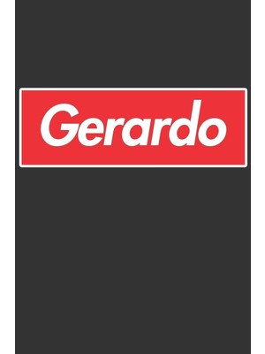 Karahanbey Gerardo: Gerardo Planner Calendar Notebook Journal, Personal Named Firstname Or Surname For Someone