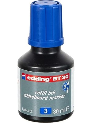 Larskas Edding Bt 30 Beyaz Yazı Tahtası Kalemi Yedek Mürekkebi - Mavi - 30ML
