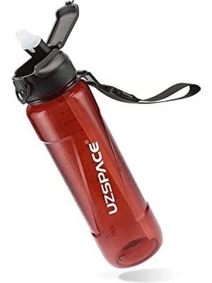 Larskas Fiftyfifty Pipetli 850ML Tritan Su Matarası Kırmızı