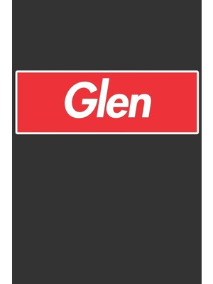Karahanbey Glen: Glen Planner Calendar Notebook Journal, Personal Named Firstname Or Surname For Someone Calle