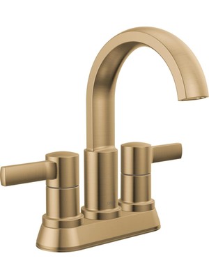 Karahanbey Delta Musluk Albion Centerset Banyo Bataryası, Altın 2 Kulplu Banyo Bataryası, Delta Banyo Lavabo B