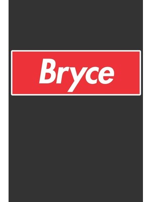 Karahanbey Bryce: Bryce Planner Calendar Notebook Journal, Personal Named Firstname Or Surname For Someone Cal