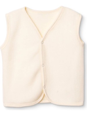 Hellobaby Kız Bebek Polar Yelek Çıtçıtlı V Yaka Atlet