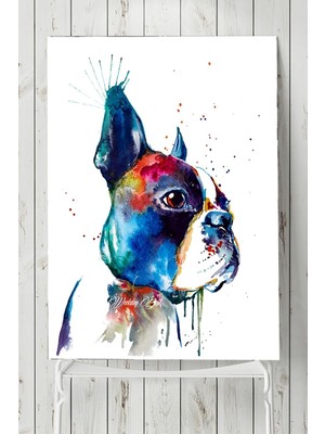 Karahanbey Postermanya (PSTER4863) Sanatsal Köpek Hayvan Posteri (40X60CM)