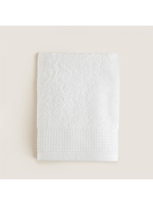 Karahanbey Chakra Masse Yüz Havlusu 50X90 cm Beyaz