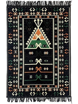 Karahanbey Shark Anadolu Seccade Kilim 16 Siyah