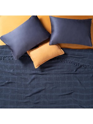 Karahanbey Solıd Lacivert Çift Kişilik Tencel - Cotton Pike