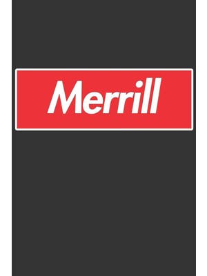 Karahanbey Merrill: Merrill Planner Calendar Notebook Journal, Personal Named Firstname Or Surname For Someone