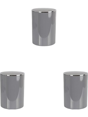 Karahanbey Primanova Lenox Çöp Kovası, Gri, 6 Lt 3lü Paket